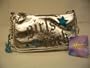 Hannah Montana Silver Glitter Tote Shoulder Bag Purse with Charms