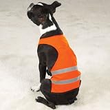 Dog Reflective Safety Vest - Bright Orange Reflective Safety Vest -- Large