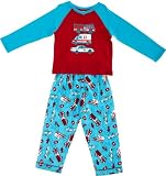 Mini ZZZ Unisex Baby Emergency Knit Top/ Flannel Pant Pyjamas Aqua 18 - 24 Months