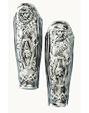 Deluxe Silver Roman Leg Armor Adult Costume Accessory [Apparel]