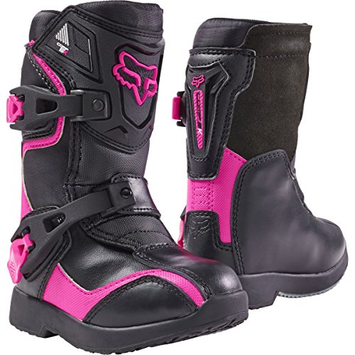 2017 Fox Racing Kids Comp 5K Boots-Black/Pink-K10