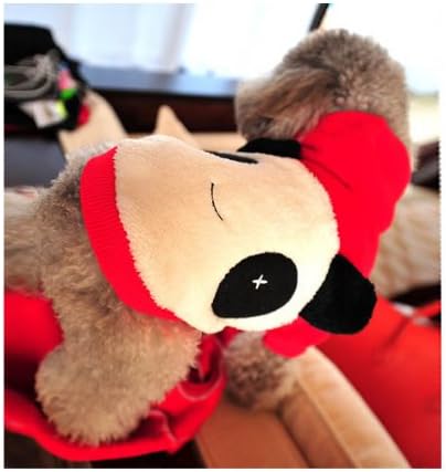 Us Fashioneer Dp#221 Halloween Kung Fu Panda Dogs / Cats Flush Costumes Original Design Clothes Red Devil Pets Jumpsuit (2 legs costume, ML)