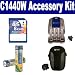 GE C1440W Digital Camera Accessory Kit includes: SB201 Battery, SB257N Charger, KSD48GB Memory Card, SDC-22 Case