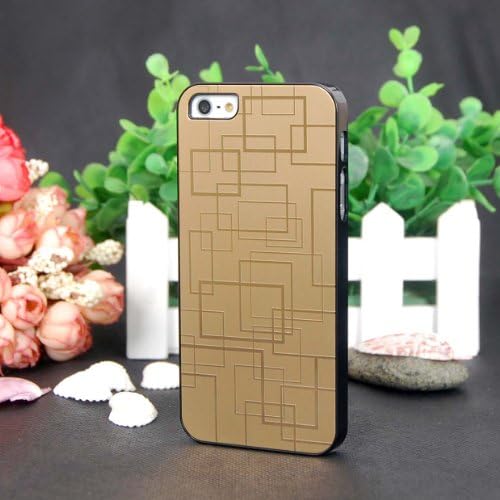 WINKBL ® Luxurious Aluminum Metal Protection Case Cover Skin for iphone 5 (Golden Lattice)