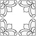 Brewster 99768 Peel & Stick Victorian Stained Glass Corner Appliqués, 4-Count
