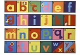 ALPHABET WALL HANGING - 4 panels plus 50 felt object to match to initial sounds - a fun way to learn!