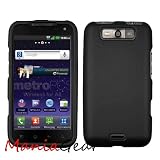[ManiaGear] Black Rubberized Shield Hard Case for LG Viper 4G MS840/LG Connect 4G LS840 (Sprint/Metro Pcs)