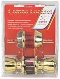 THUMBTURN-KEY DOOR KNOB DEADBOLT LOCK COMBO SET