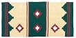 Mayatex Saddle Blanket - Apache - Hunter Green and Fawn
