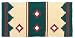 Mayatex Saddle Blanket - Apache - Hunter Green and Fawn