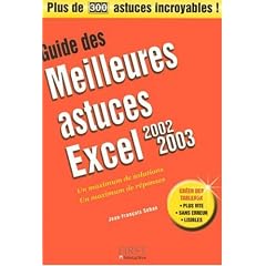 Guide des meilleures astuces Excel 2002-2003
