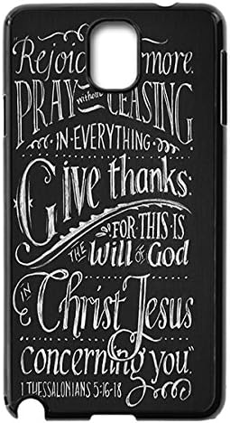 Custom Snap On Hard Case for Samsung Galaxy Note 3 N9000 Plastic Protective Case Cover with Bible Verse -Black20729