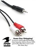 Stereo Y-Cable for iPod, iPod Touch 2nd Generation, iPod (video), iPod Nano, iPod Nano 4th Generation, iPod Photo, iPod Mini Players, iPod Classic, iPod Classic 120GB and the Microsoft Zune.