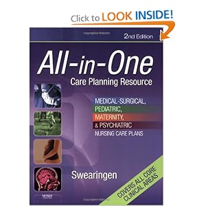 Click here to buy All-in-One Care Planning Resource: Medical-Surgical, Pediatric, Maternity, and... by Pamela L. Swearingen RN.