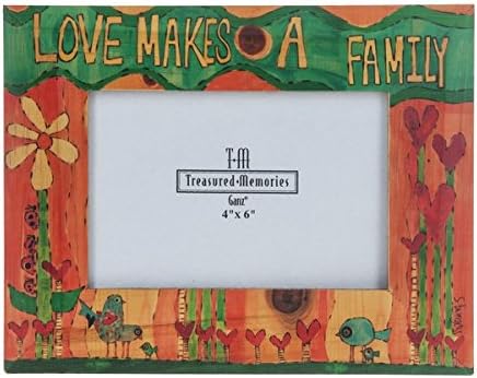 Painted Peace 4x6 Picture Frame - Love Makes A Family ER44245