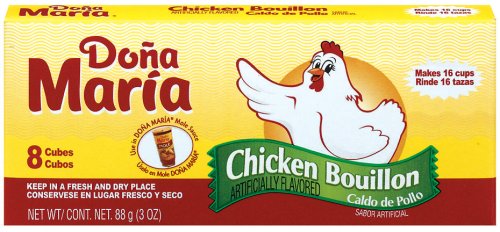 Dona Maria Caldo de Pollo (Chicken Bouillon Cubes), 8-Count, 3-Ounce Boxes (Pack of 48) by Chicken Bases