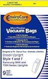 Bissell Style 1 and 7 Upright Vacuum Bags -9 Pk