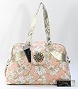 Edle Glamour Handtasche in rosa/weiss von Daniel Ray