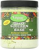 Vogue Cuisine Chicken Soup & Seasoning Base 12oz - Low Sodium, Gluten Free, All Natural Ingredients