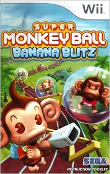 Super Monkey Ball - Banana Blitz Wii Instruction Booklet (Nintendo Wii