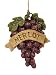 Vintage Tuscan Merlot Wine Grapes Cluster Christmas Ornament