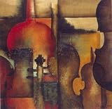 IMAGE OF Ode to Music I Beautiful MUSEUM WRAP CANVAS Print with Added BRUSHSTROKES Marie Louise Oudkerk 28x32