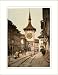 FRAMED - The clock tower Berne Town Switzerland, c. 1890s