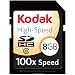 Kodak 8GB High-Speed SD/SDHC, Class 6, 100x Speed, Memory Card (Bulk)