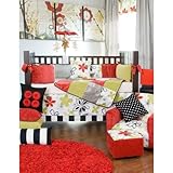 IMAGE OF 4 Pc Set (Includes quilt, bumper, fitted sheet, crib skirt)