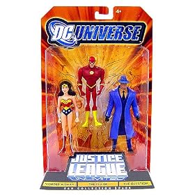 DC Universe Justice League Unlimited Action Figure 3-Pack Wonder Woman, Flash and Question