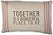 Primitives by Kathy 9-Stripe Together Pillow, 14.5-Inch by 10-Inch