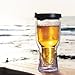 Asobu Brew 2 Go Double Wall Insulated Acrylic Beer Tumbler, 18-Ounce, Black