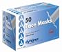 Face Masks Tie-On Style With Plastic Shield (Box of 50)