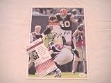 PEYTON HILLIS SIGNED AUTO AUTOGRAPHED 8X10 PHOTO CLEVELAND BROWNS W/ COA AND HOLOGRAM JSA
