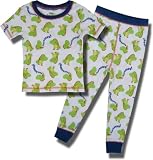 Dinosaur Roar short sleeve, long-leg pajama set for toddlers - 3T