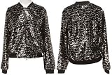 ROMEO & JULIET COUTURE Zip-Up Sequined Jacket