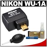 Nikon WU-1a Wireless Mobile Adapter Sends Images Directly to your iPhone or Android Smartphone + Nikon 3-Piece Lens Cleaning Kit for D3200 Digital SLR Camera