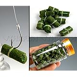 100pcs in 1 Bottle Green Grass Carp Baits Fishing Lures Fishing Baits