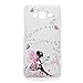 Galaxy Grand Prime Case,G530H Case - Mavis's Diary 3D Handmade Pink Butterfly Fairy with Bling Crystal Diamond Clear PC Cover for Samsung Galaxy Grand Prime(G5308 G530) & Flower Dust Plug&Stylus Pen