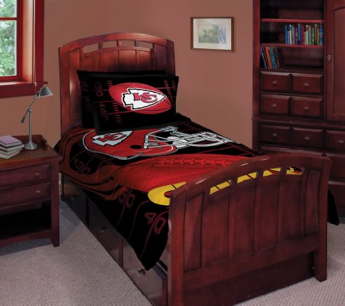 Kansas City Chiefs NFL Style Twin/Full 63x86 Comforter Set - NFL Football