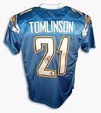 LaDainian Tomlinson San Diego Chargers Autographed Authentic Reebok NFL Football Jersey (Powder Blue