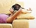 Urban Zen Ultra Comfortable Face Contoured Model Sleeping Mask with Ear Plugs and Travel Pouch, Black