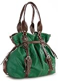 Extra-Large Rustic Kelly Green Melie Bianco Tote