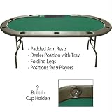 96 Inch Hold'em Table with Dealer Position - Casino Supplies > Tables > Home & Tournament Use