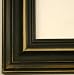 Wide Distressed Black Picture Frame - Solid Wood-New, 10x13