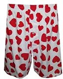 All-over Hearts on White Big and Tall Boxers for men