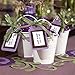 Wedding Favors Tin Pail 2 Oz White Favor Set of 12 Precut White Ribbons Andthank You Tags Containers 2 in Tall