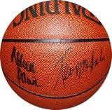 Robert Parish and Kevin McHale Dual Autographed Spalding Indoor/Outdoor NBA Basketball