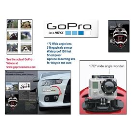 Gopro Motorsports HERO WIDE 5 Megapixel 170 Degree Lens Camera (Silver)