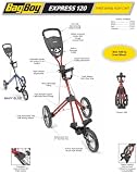 NEW 2008 Bag Boy "Express 120" Push Golf Cart (Navy Blue)